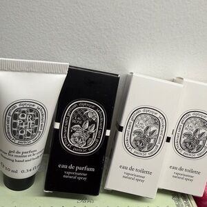 Diptyque Rose SET OF THREE and Orphéon cleansing had and body gel